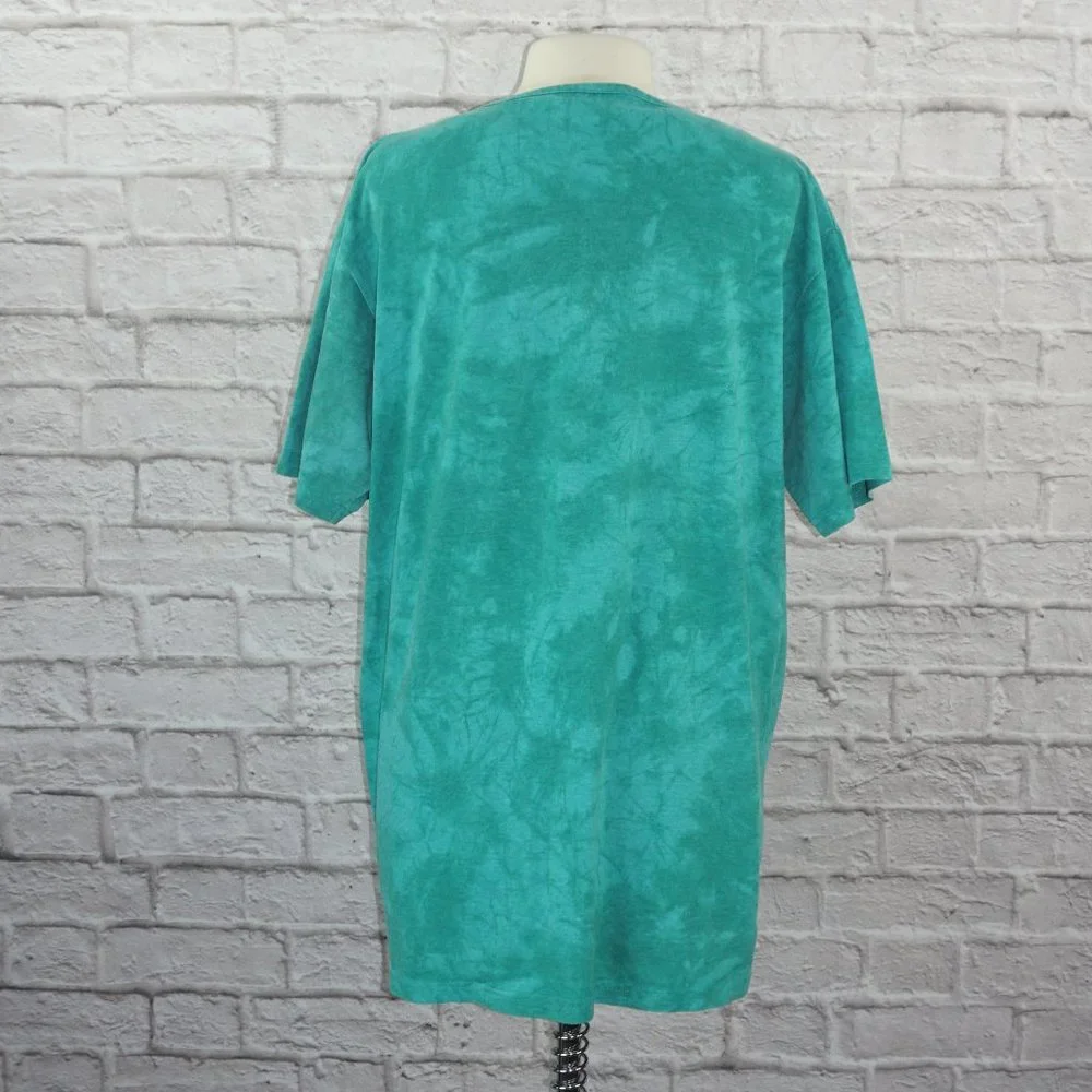 Vintage 80s Acid Wash Fish Oversized Shirt - Picture 5 of 8